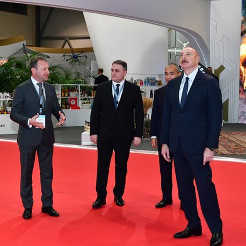 Azərbaycan Respublikasının Prezidenti İlham Əliyev noyabrın 22-də Bakı Ekspo Mərkəzində keçirilən SPECA sərgisinin açılışında iştirak edib